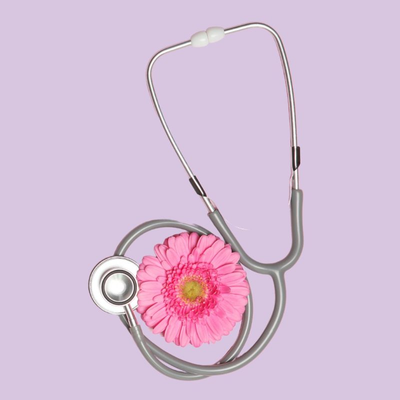 stethescope with flower
