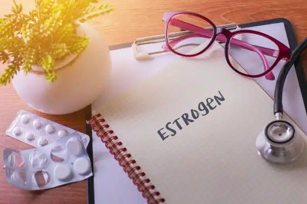 Stethoscope,On,Note,Book,With,Estrogen,Words,As,Medical,Concept
